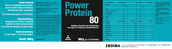 Power Protein 80, 900g