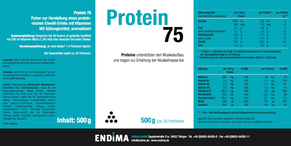 Protein 75, 500g