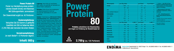 Power Protein 80, 2700g